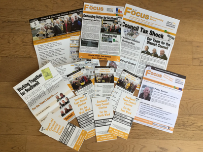 Southwell election leaflets 2019